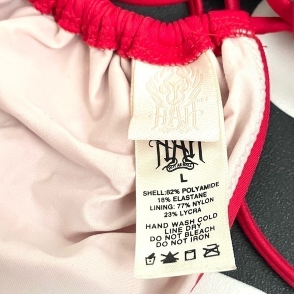 We Are Hot As Hell HAH Bikini Top, Large, excellent like new condition - Picture 2 of 2